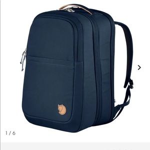 Fjallraven travel backpack navy, Larger Size